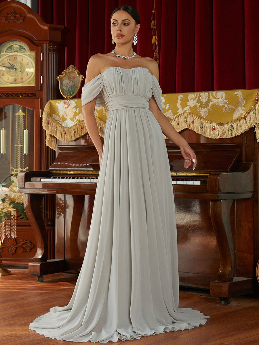 Azina -RJ10007 Strapless A-Line Long Gown