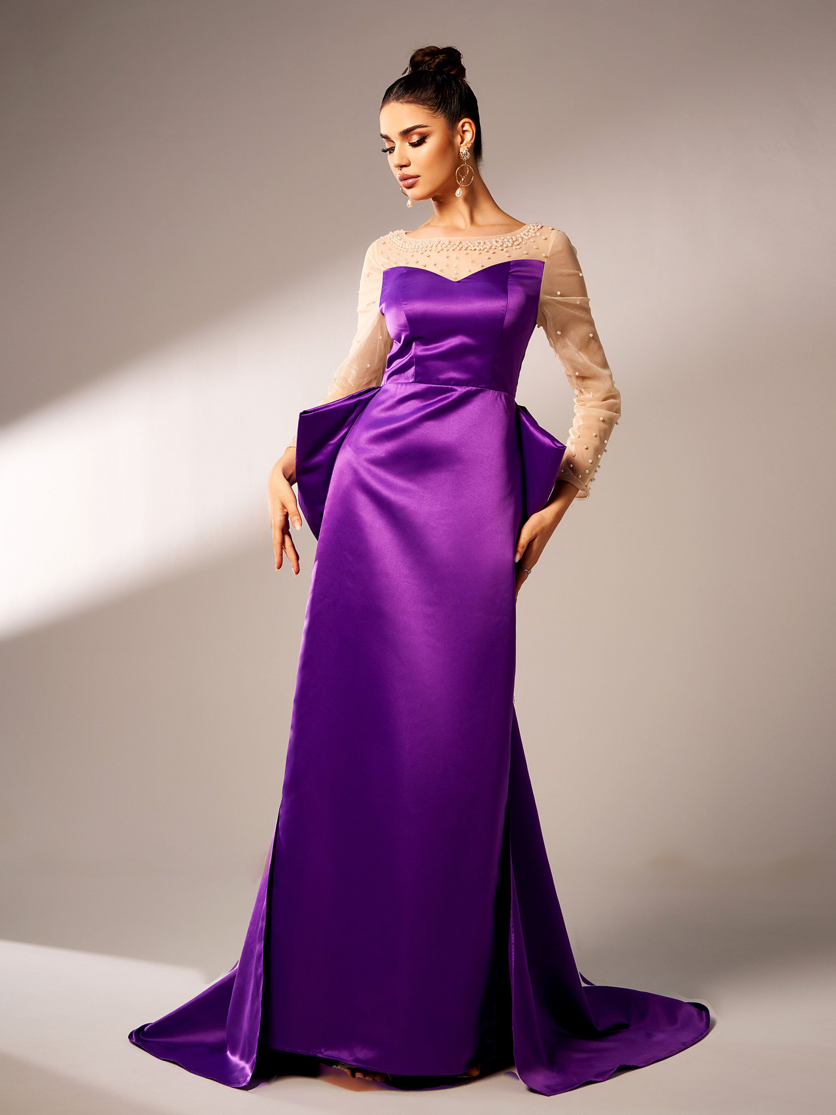 Azina -GM90145 Sweetheart Satin A-Line Gown