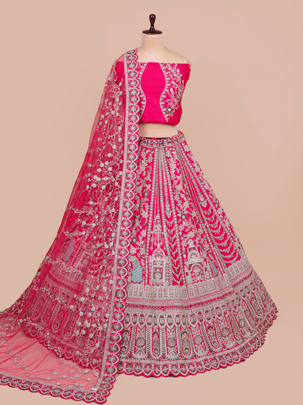 MyFashion KLS-2054 Rani Silk Luxe Lehenga With Contrast Thread Detailing