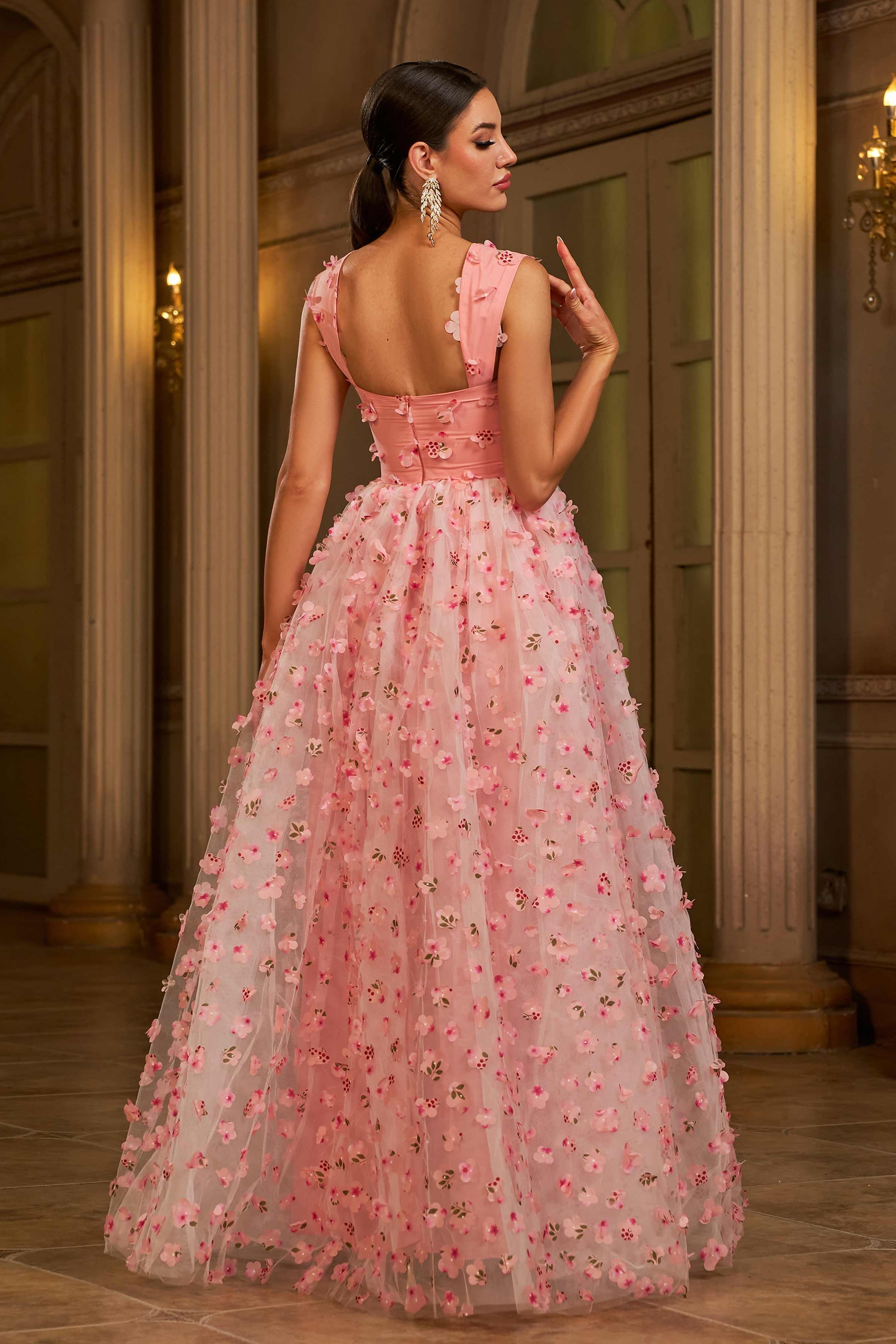 Azina -GM00142 Applique Sweetheart A-line Gown