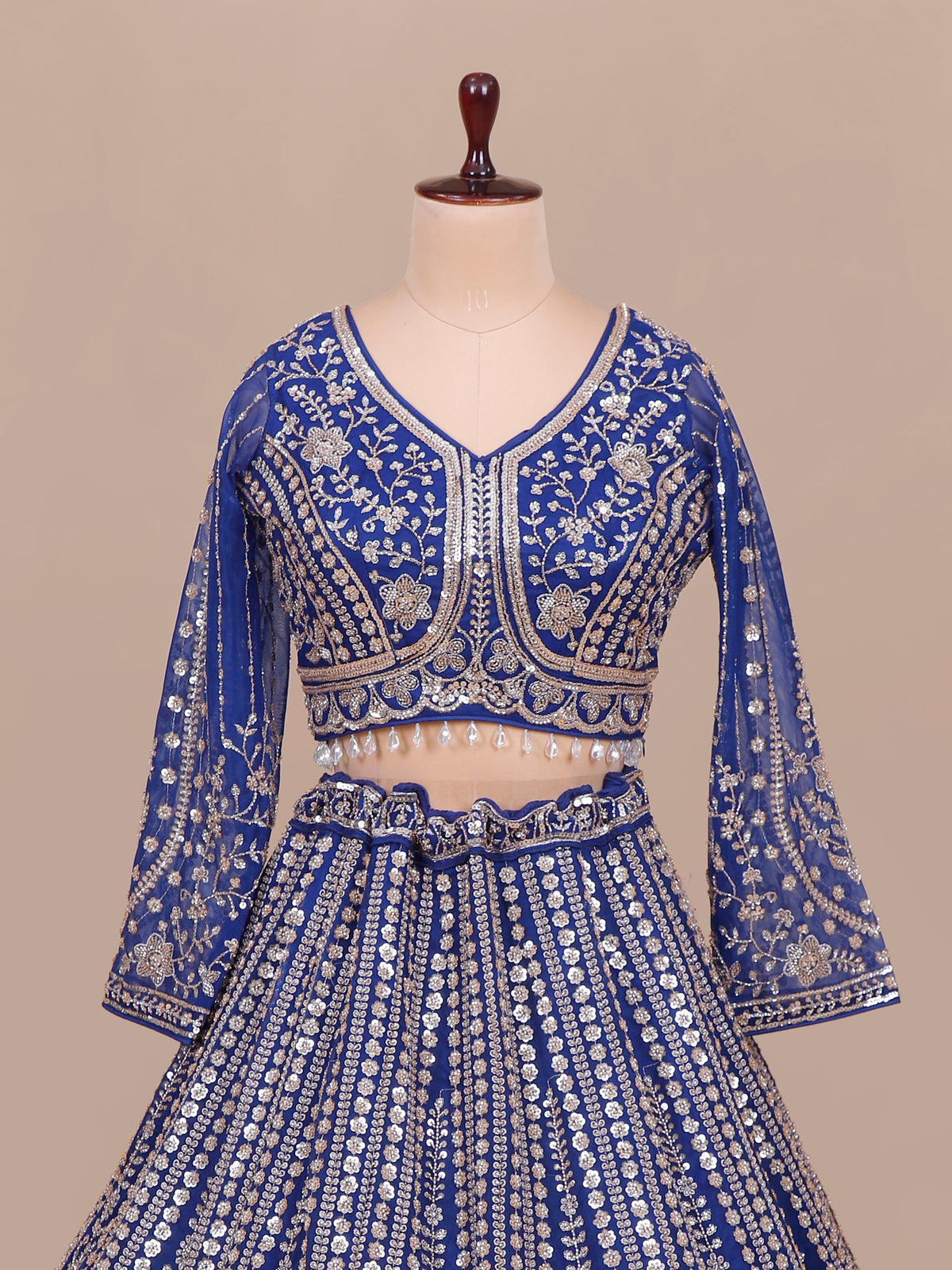 MyFashion KLS-2490 Zarqaa Elegance Net Lehenga with Bead & Sequin Embroidery