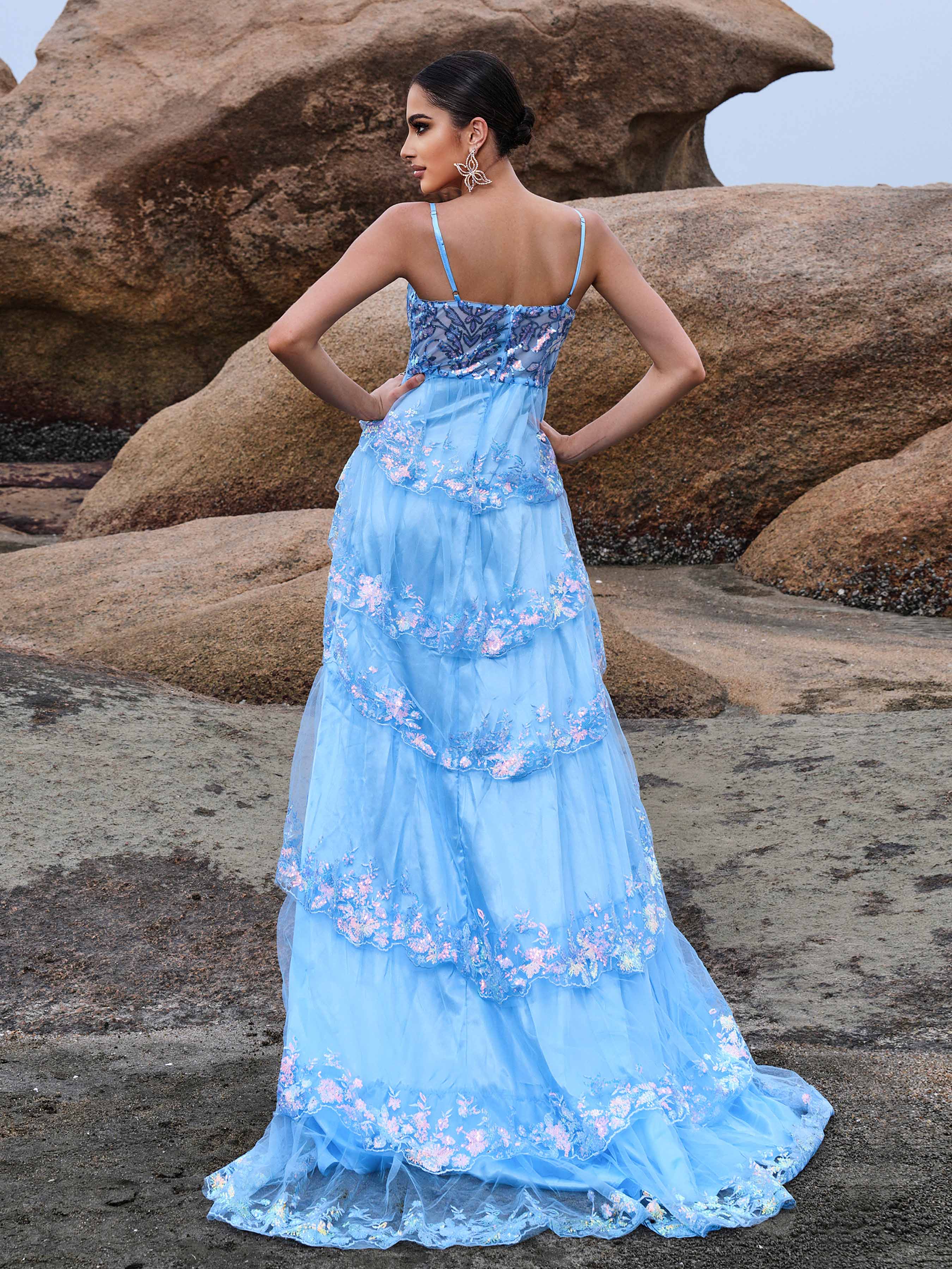 Azina -RJ11877 Applique Sweetheart A-line Gown