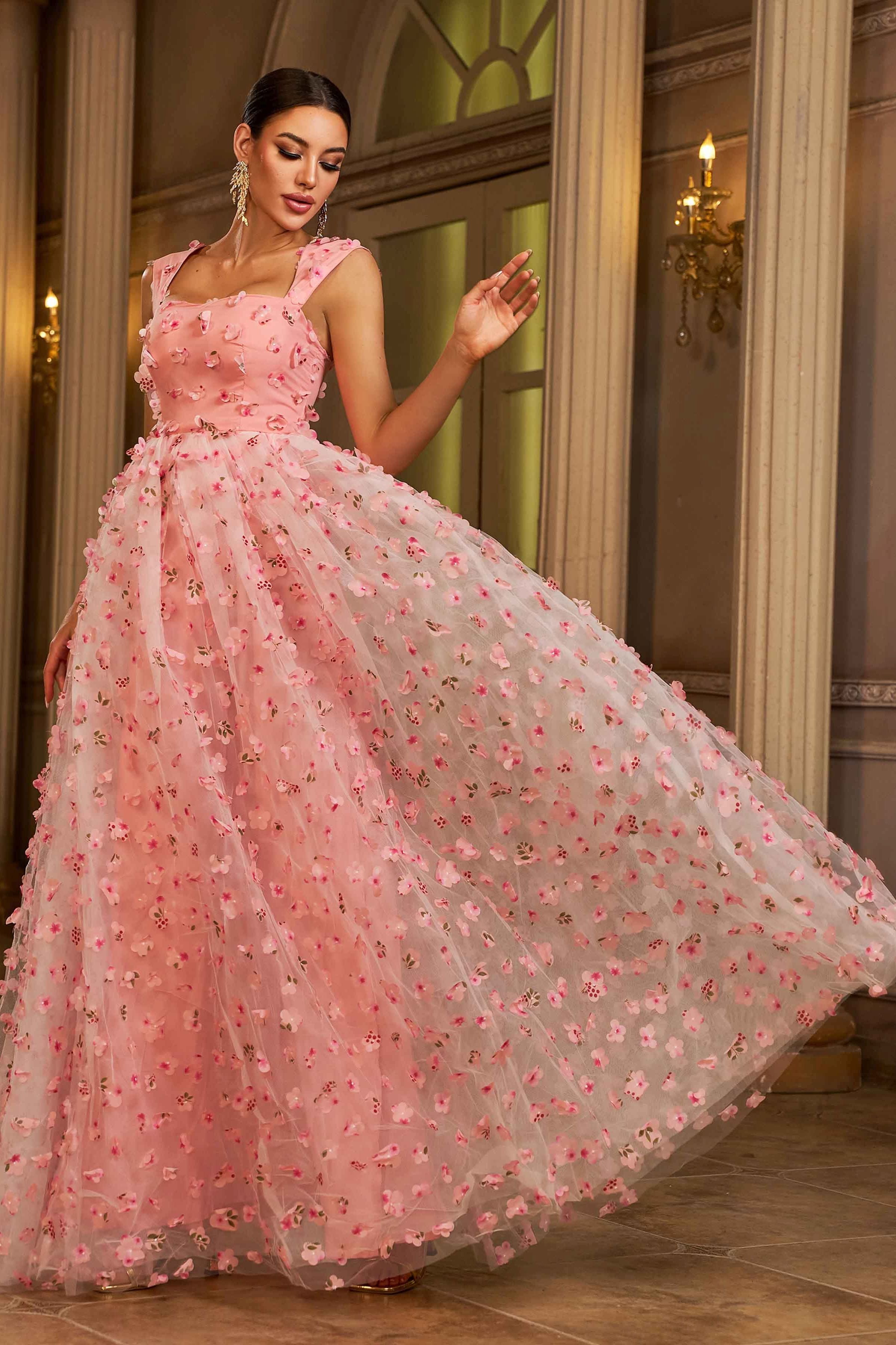 Azina -GM00142 Applique Sweetheart A-line Gown