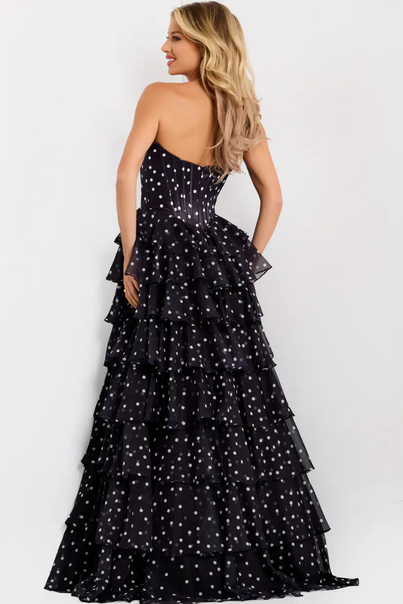 Jovani -49087 Embellished Strapless Sweetheart A-line Gown