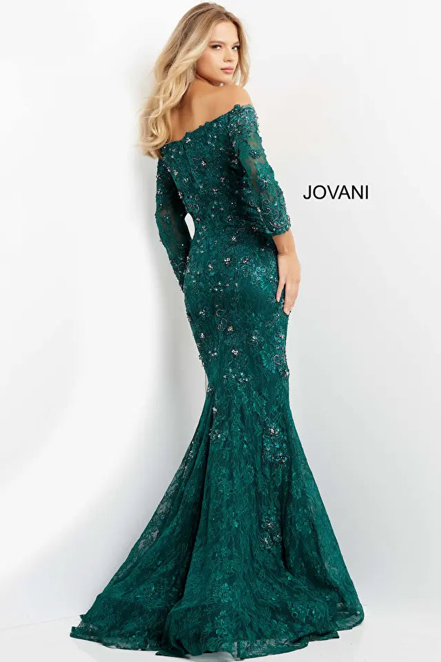 Jovani -03651 Straight Mermaid Evening Gown