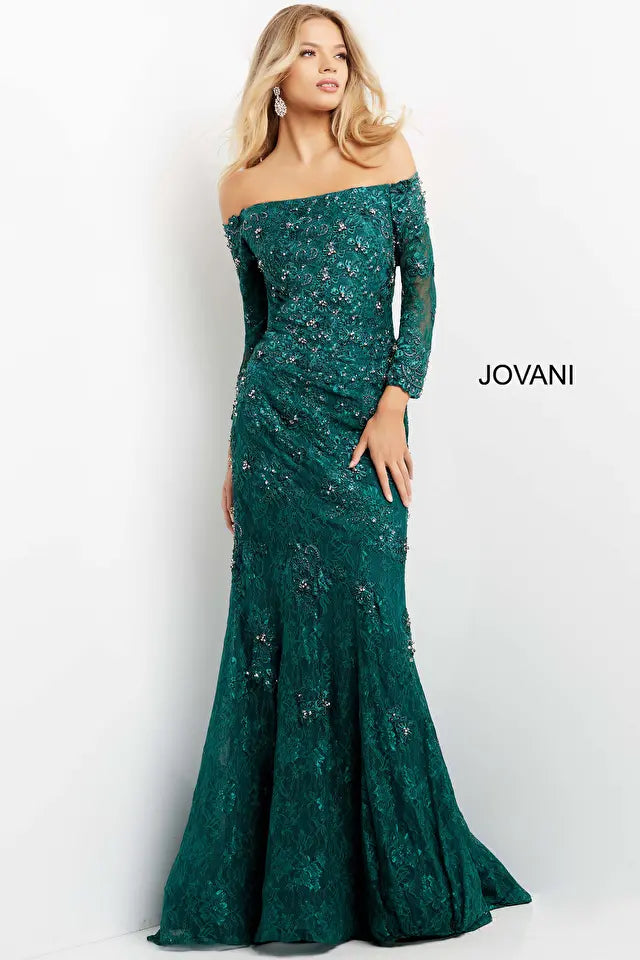 Jovani -03651 Straight Mermaid Evening Gown