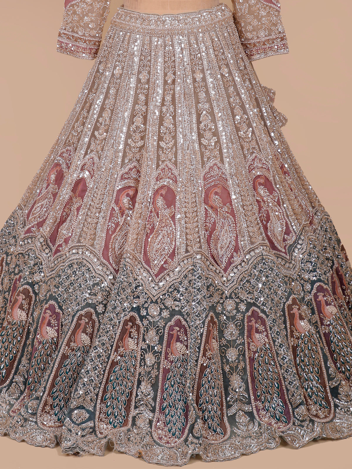 MyFashion KLS-2558 Beads Sequins Handcrafted Lehenga