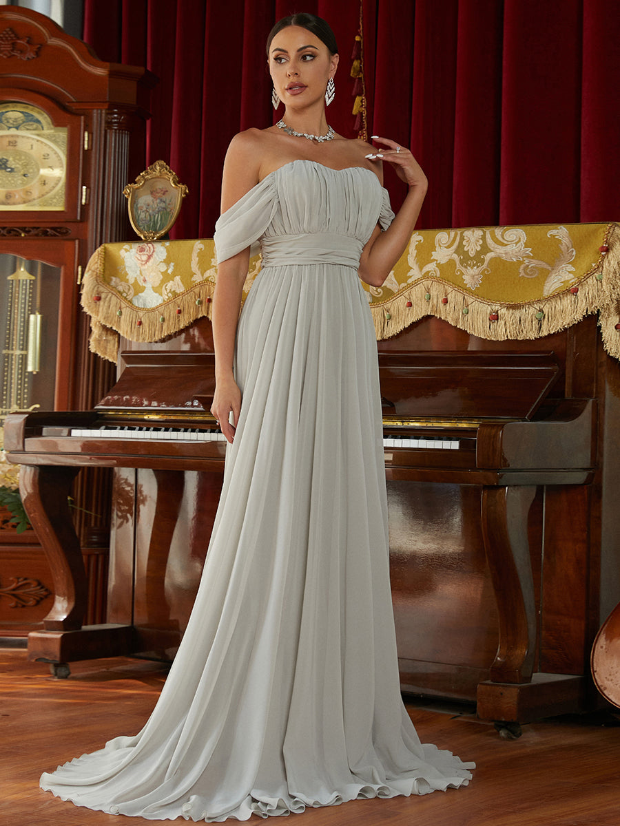 Azina -RJ10007 Strapless A-Line Long Gown