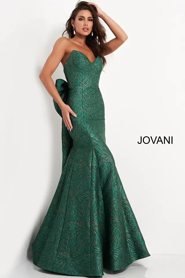 Jovani -04158 Strapless Mermaid Evening Gown