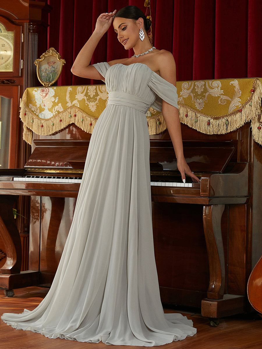 Azina -RJ10007 Strapless A-Line Long Gown