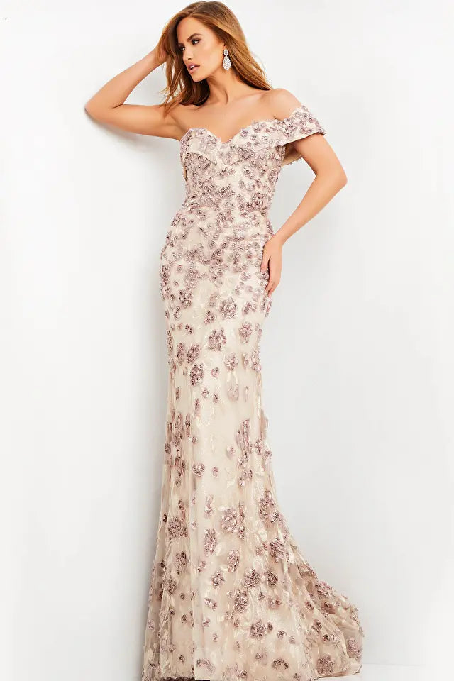 Jovani -06169 Sweetheart Neck Evening Dress