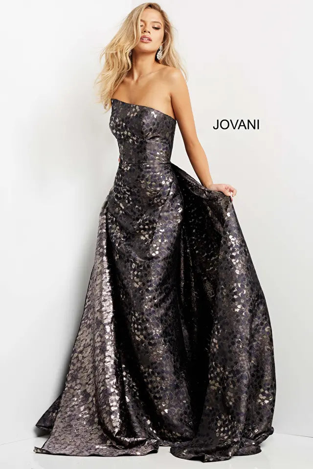 Jovani -06255 Strapless Fitted Evening Dress