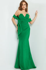 Ruched Dress With Wrap By Jovani -06403