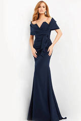 Ruched Dress With Wrap By Jovani -06403