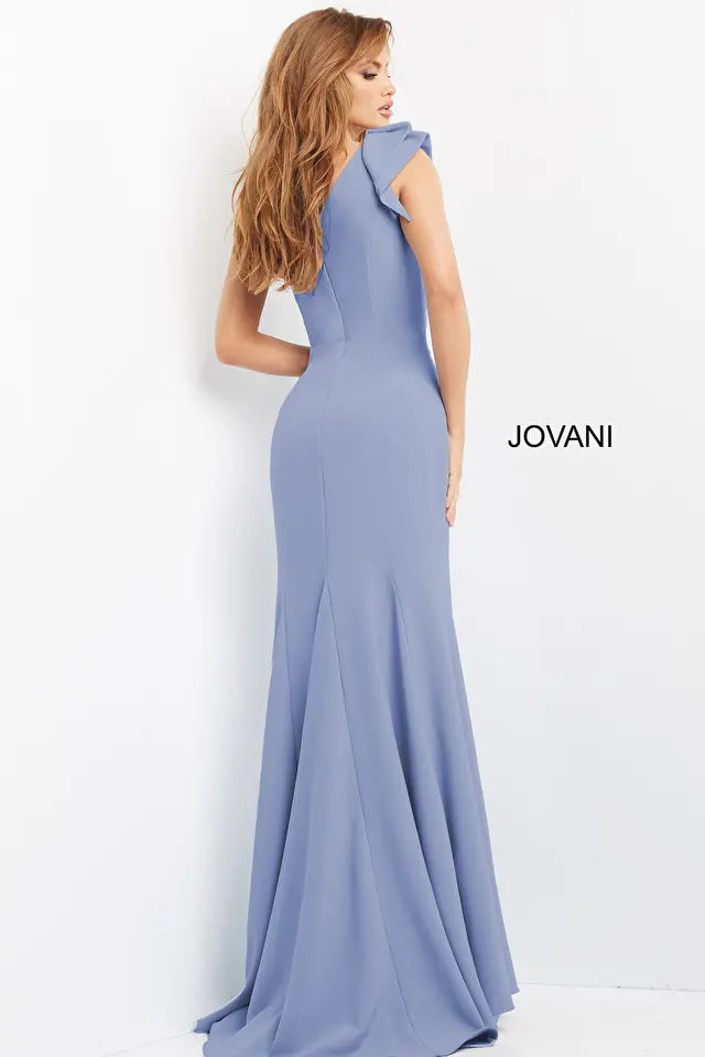 Jovani -06935 One Shoulder Mermaid Fitted Dress