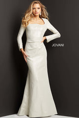 Square Neck Mermaid Evening Gown By Jovani -06996