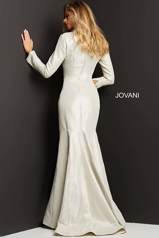 Square Neck Mermaid Evening Gown By Jovani -06996