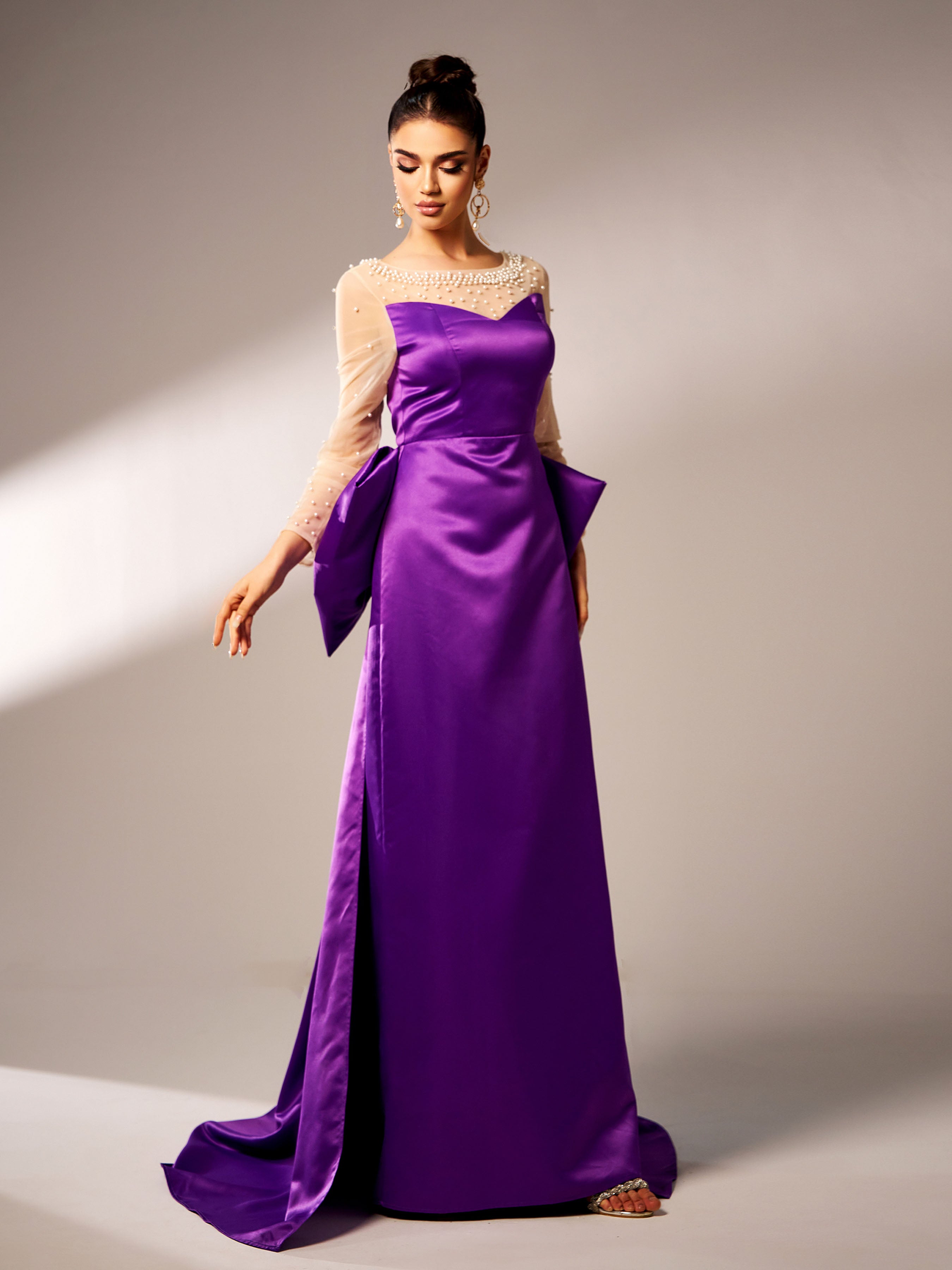 Azina -GM90145 Sweetheart Satin A-Line Gown