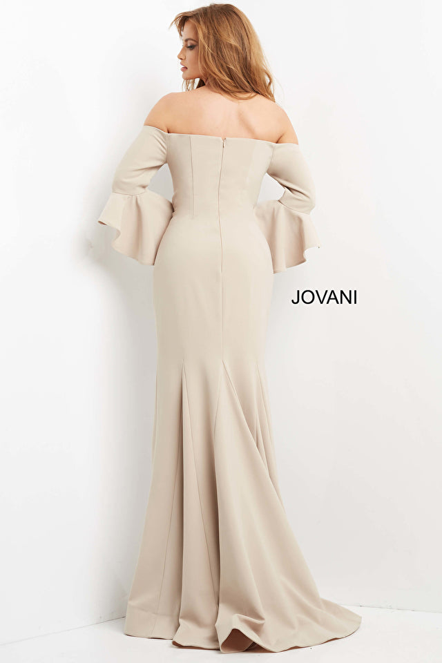 Off Shoulder Mermaid Evening Dress By Jovani -07065