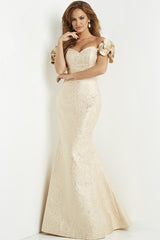 Off The Shoulder Mermaid Evening Dress By Jovani -07154