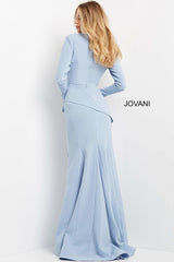 Low V Neck Fitted Dress By Jovani -07242