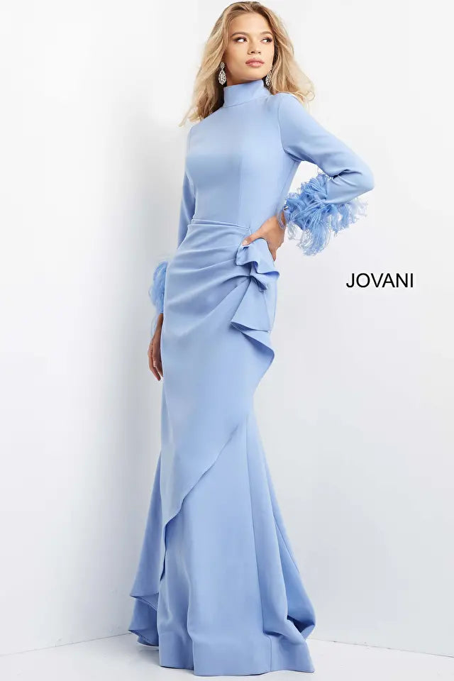 Jovani -07338 Fitted High Neck Dress