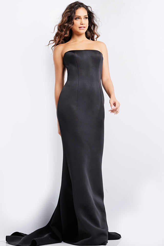 Jovani -07427 Strapless Sheath Evening Dress