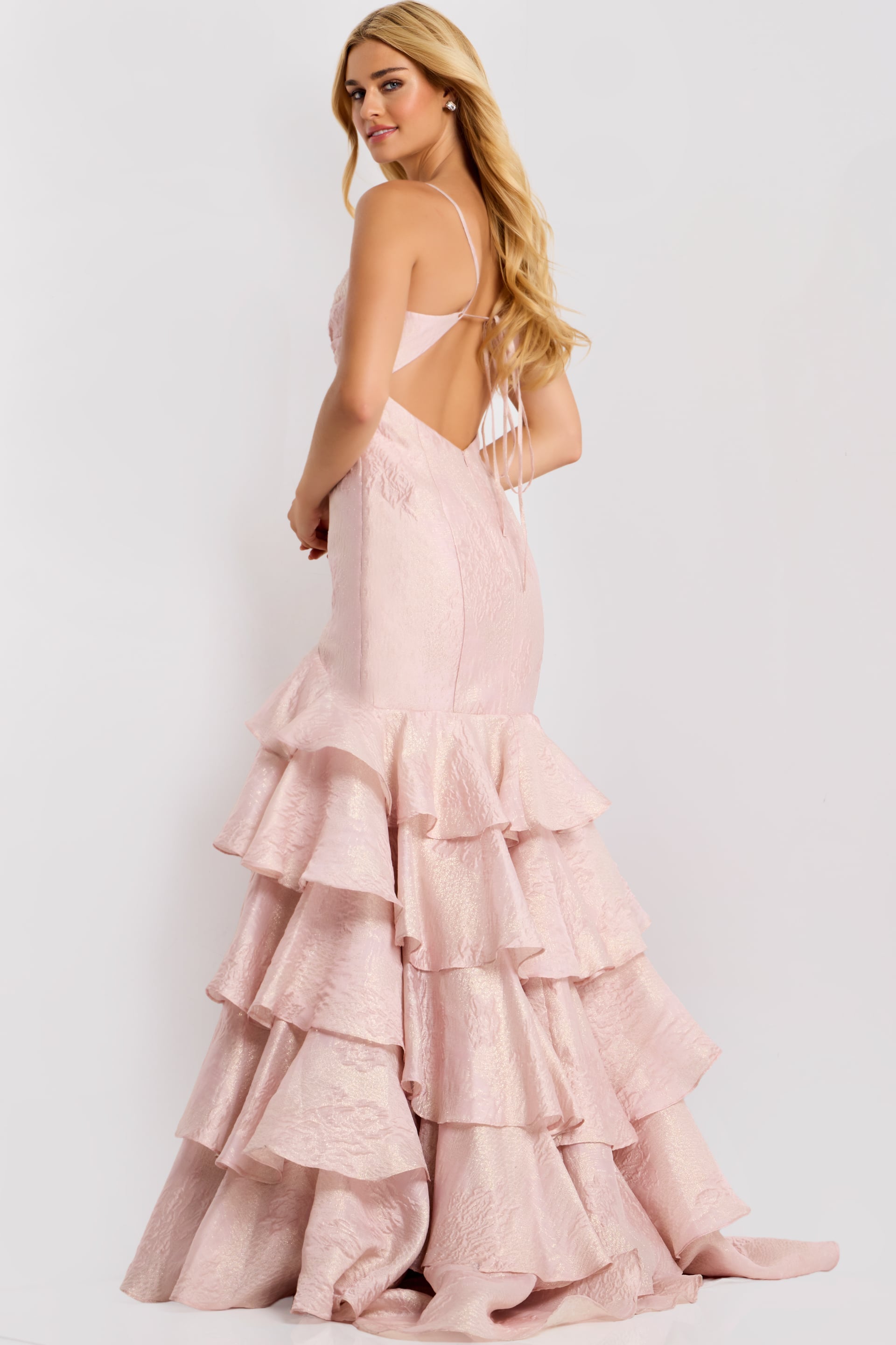 Jovani -47329 Ruffle Sweetheart Mermaid Prom Dress