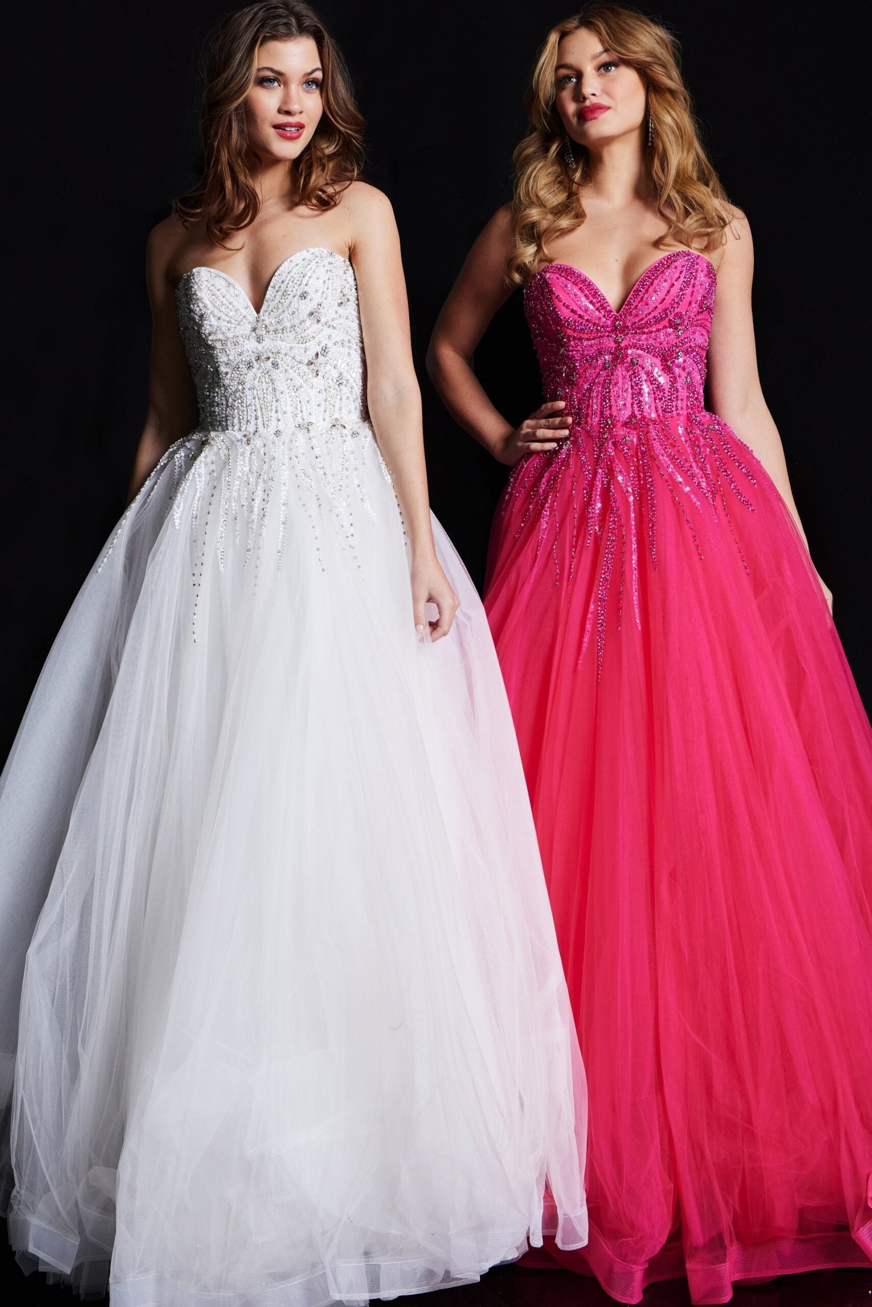 Strapless Beaded Ball Gown By Jovani -07946