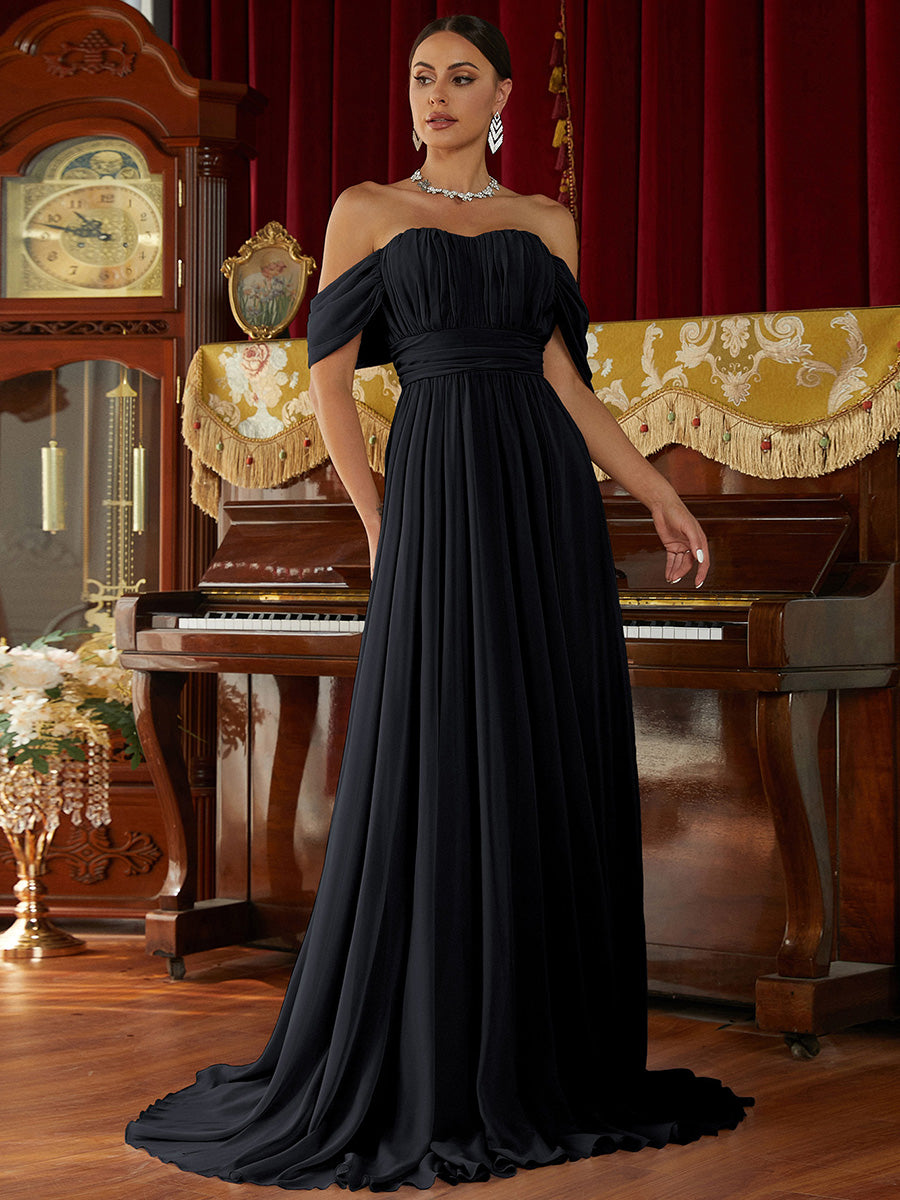 Azina -RJ10007 Strapless A-Line Long Gown