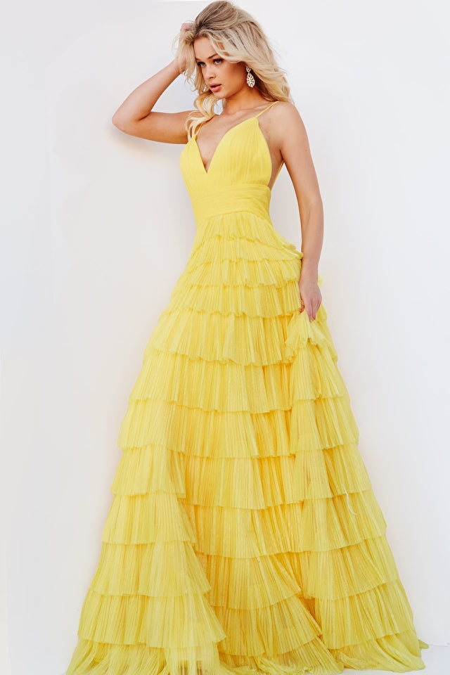 Tiered Skirt Prom Dress By Jovani -08480