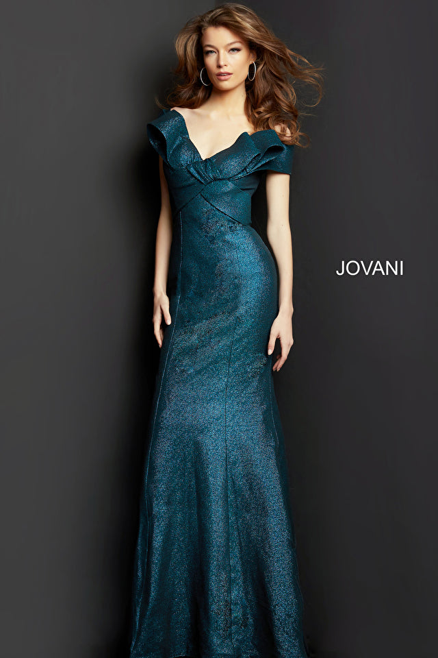 Off The Shoulder Mermaid Gown By Jovani -08654