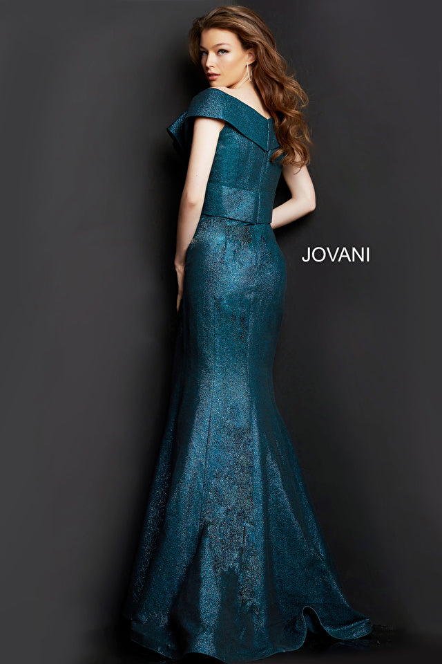 Off The Shoulder Mermaid Gown By Jovani -08654