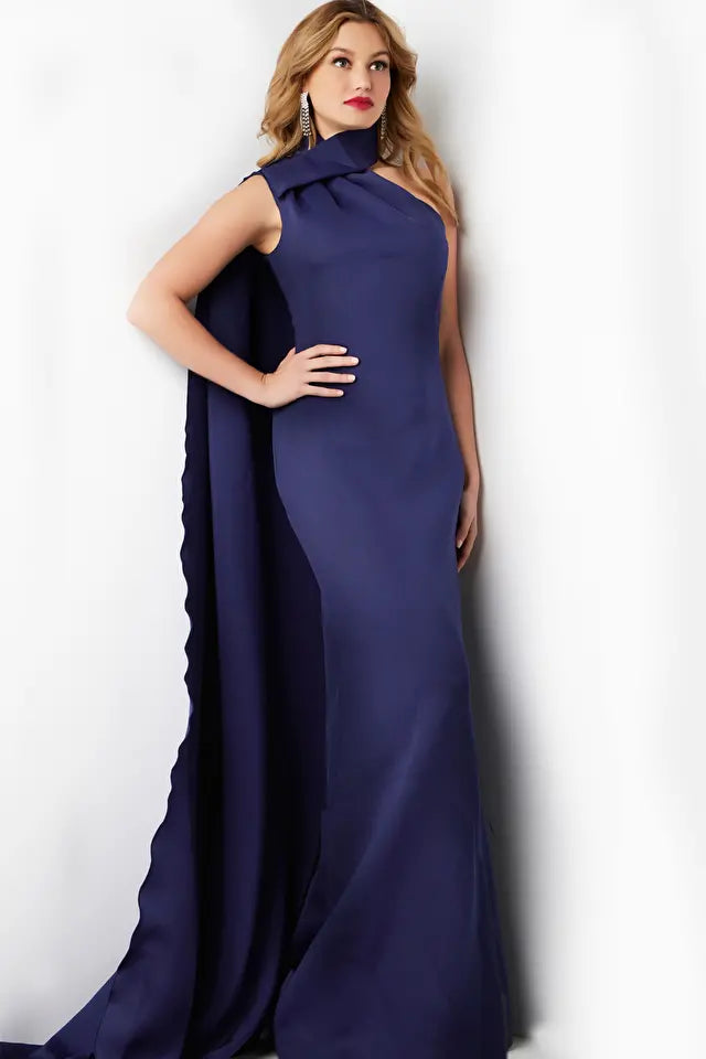 Jovani -09709 High Neck Sheath Evening Dress