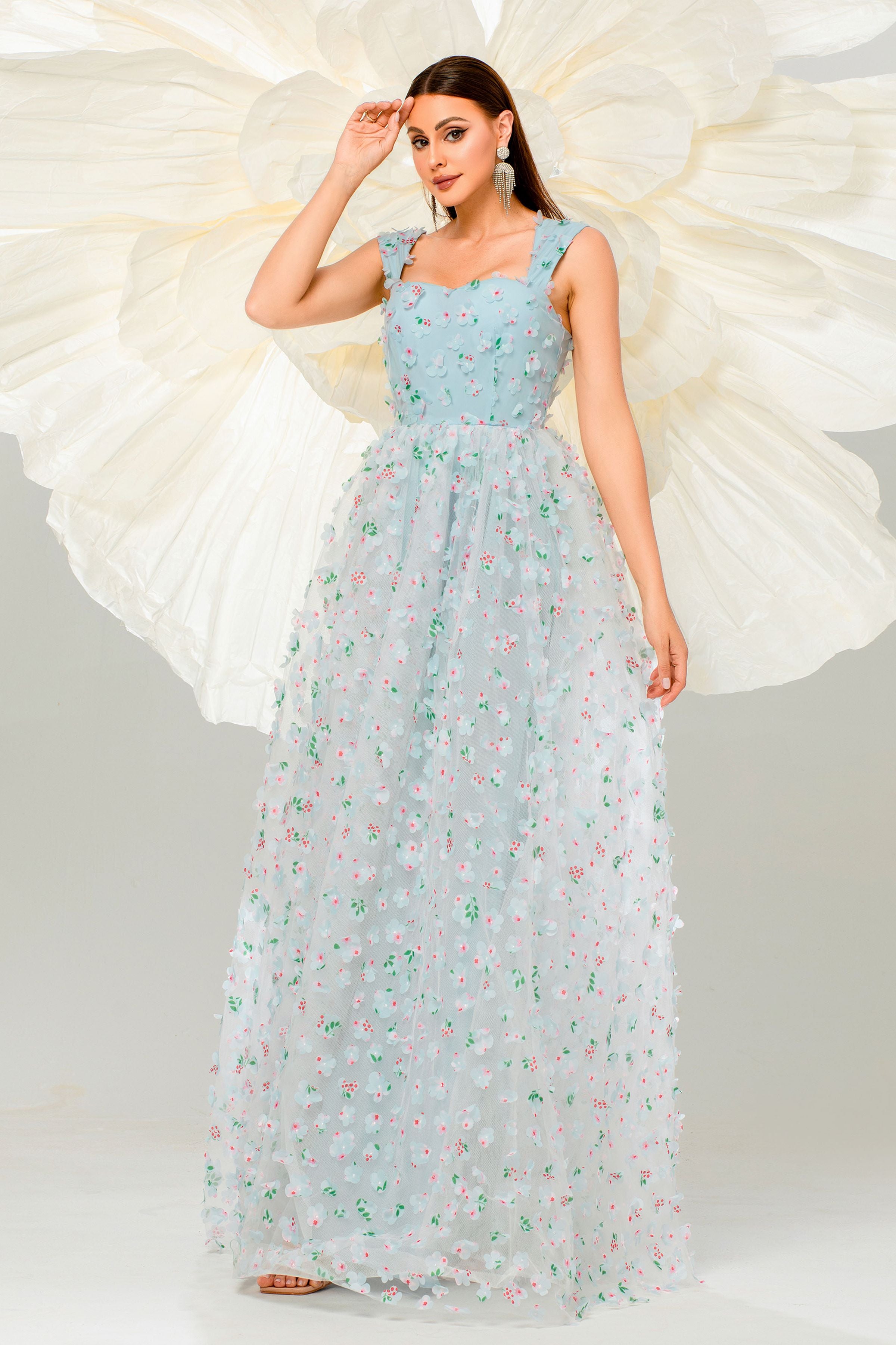 Azina -GM00142 Applique Sweetheart A-line Gown