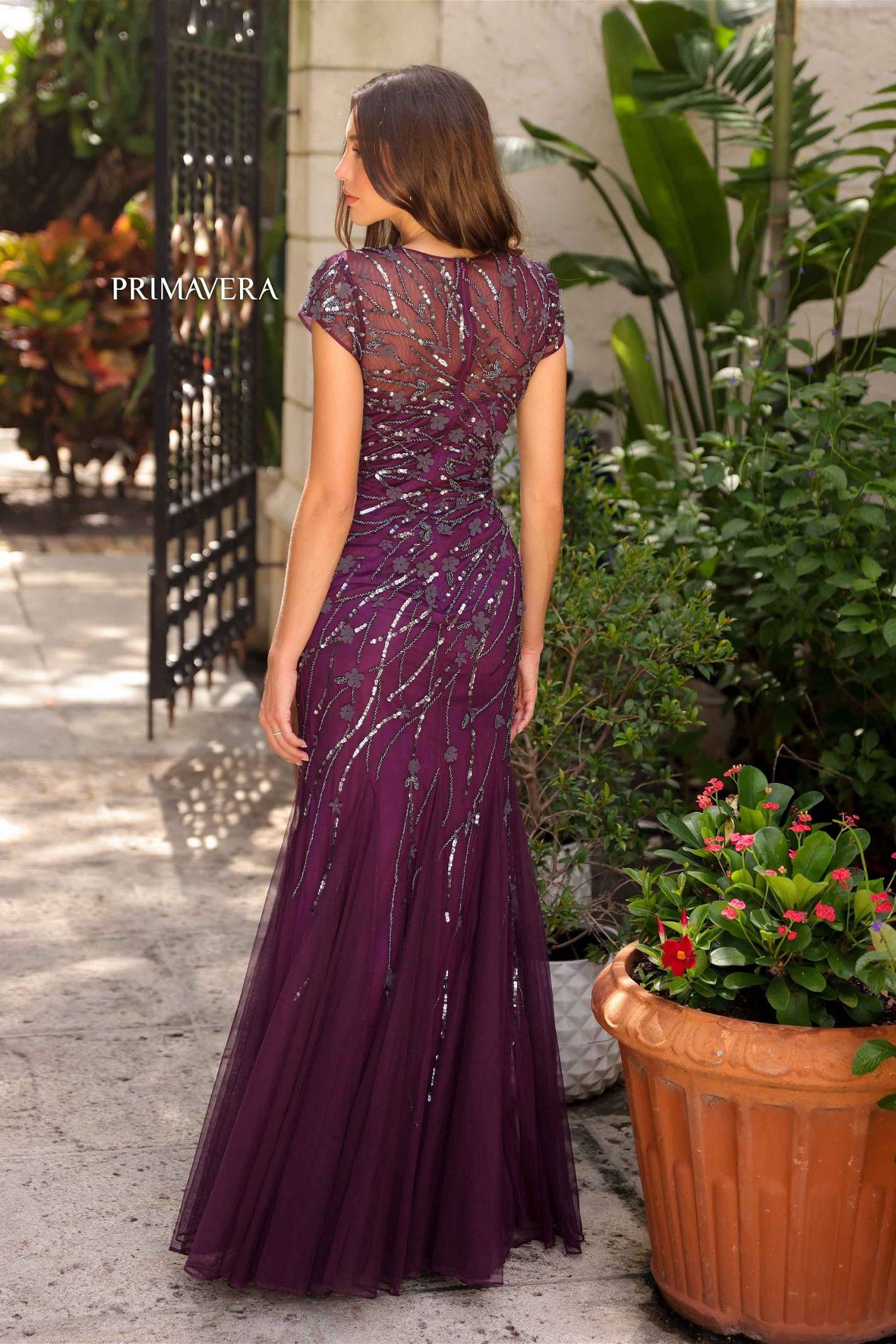 Primavera Couture -13114 High Neck Mermaid Prom Dress