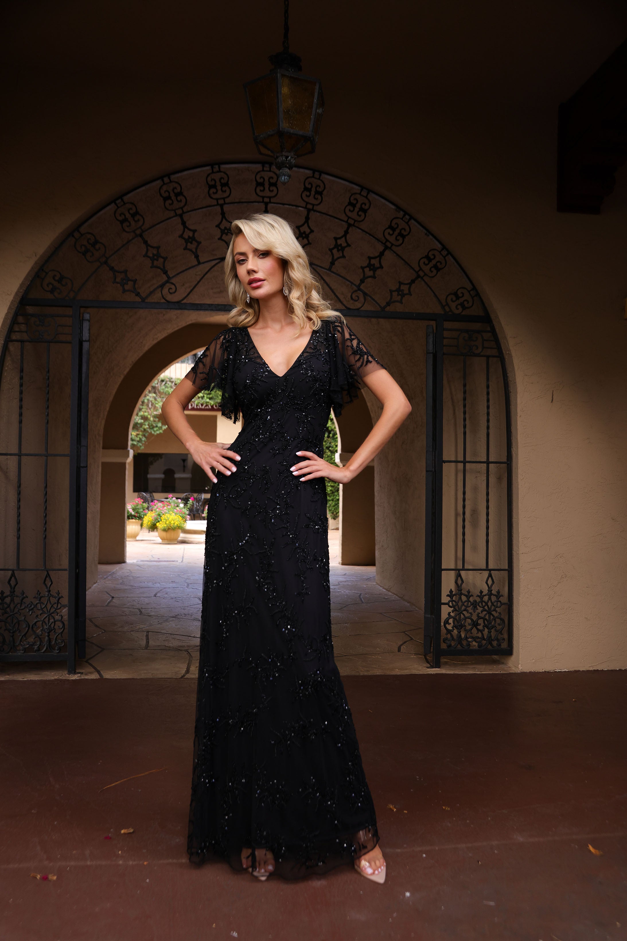 Primavera Couture -13124 Sequin Beaded Prom A-Line Dress