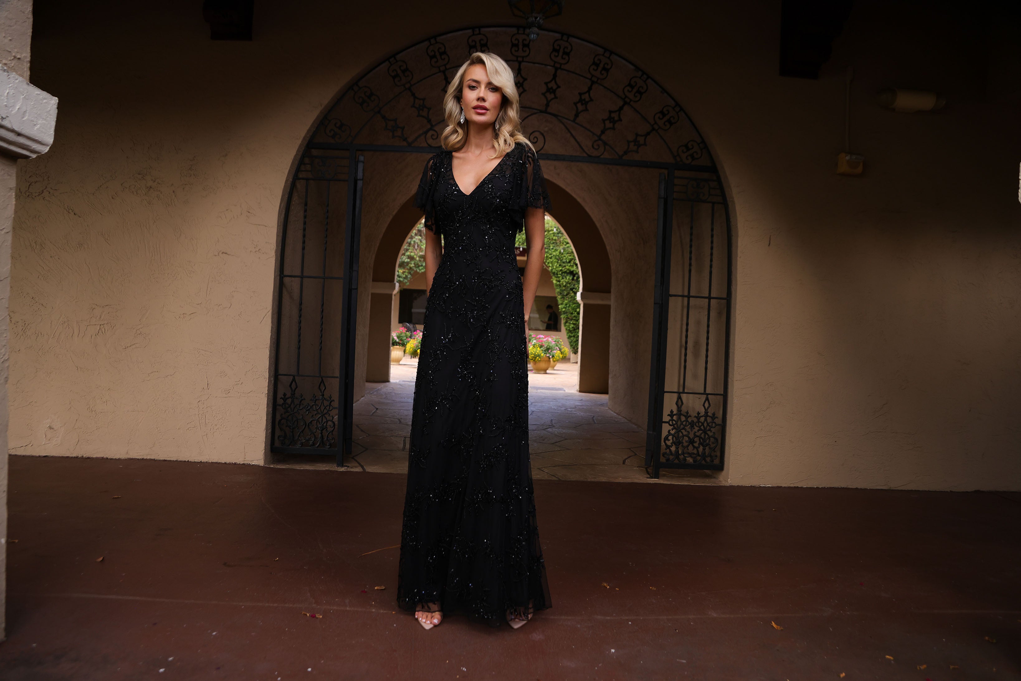 Primavera Couture -13124 Sequin Beaded Prom A-Line Dress