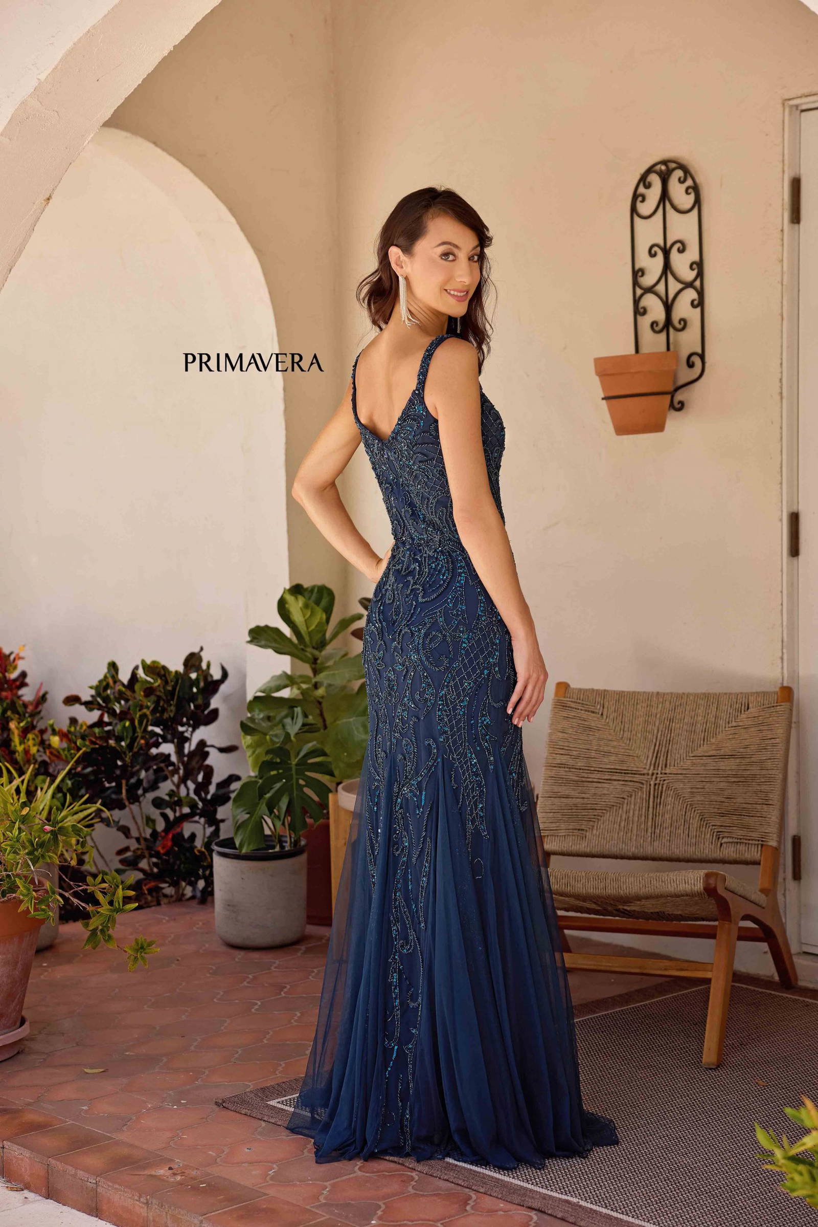 Primavera Couture -13143 Embellished Mermaid Evening Dress