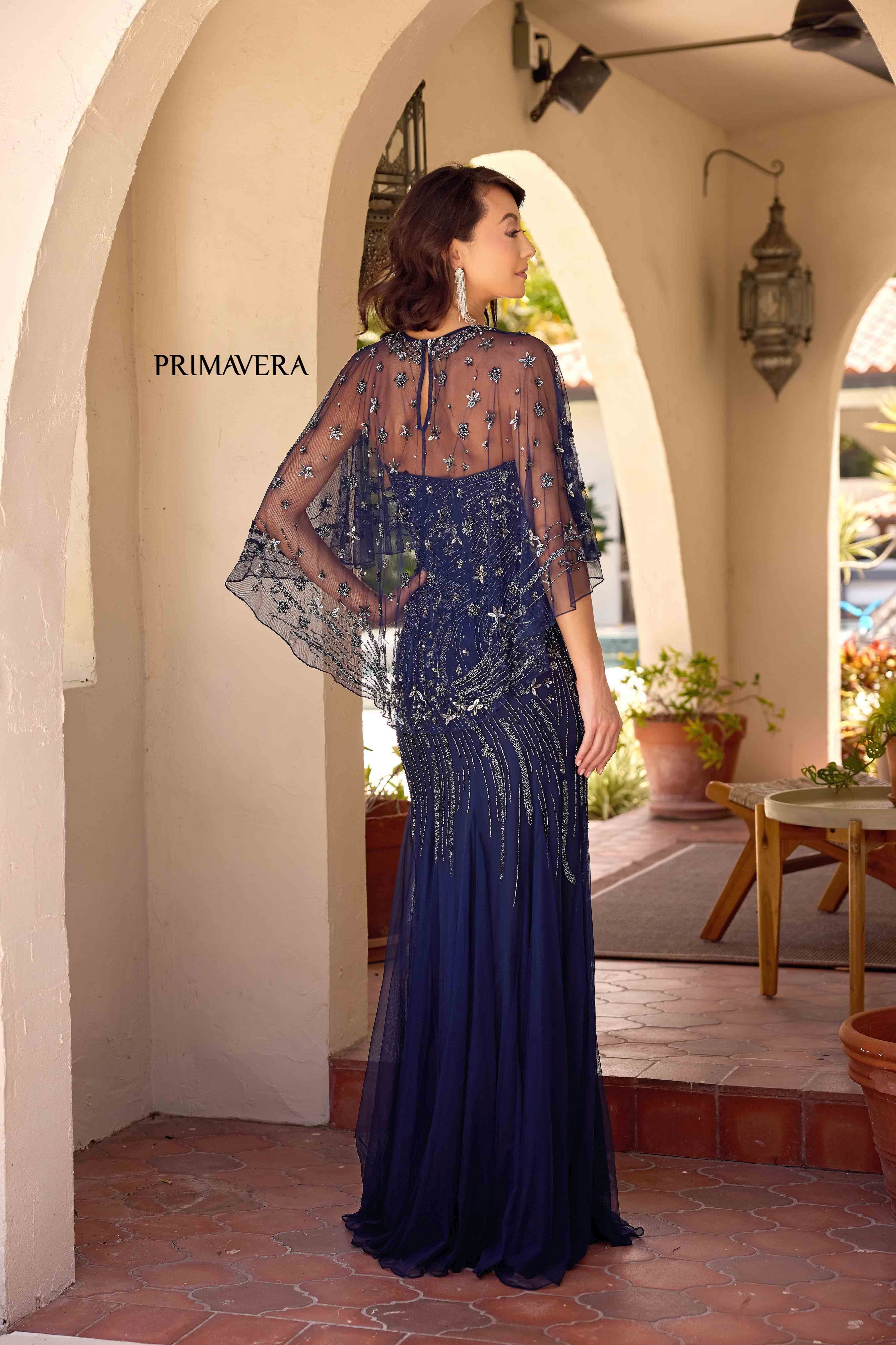 Primavera Couture -13145 Spaghetti Straps Mother Of Bride Evening Gown