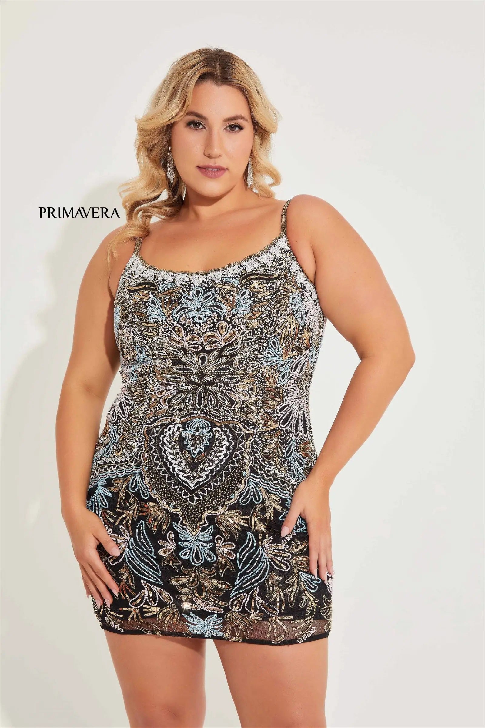 Primavera -14064 Short Curve dress