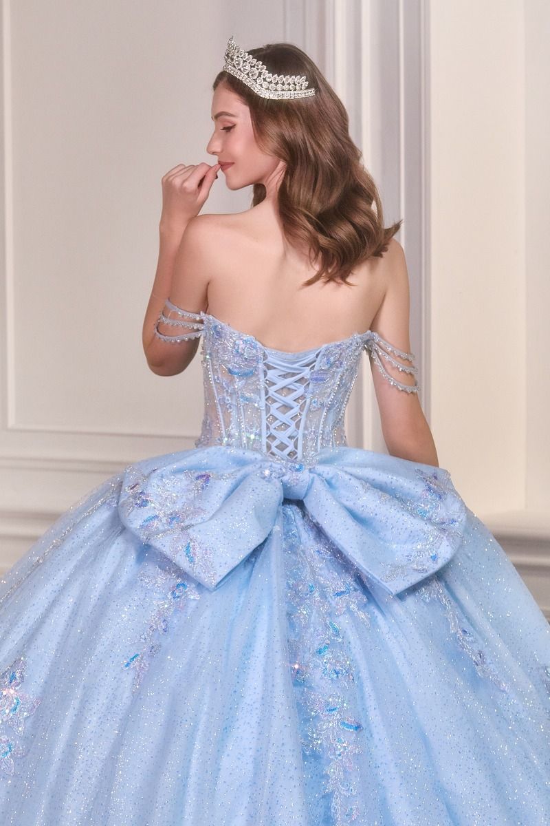 Cinderella Divine -15735 Off Shoulder Corset Ball Gown