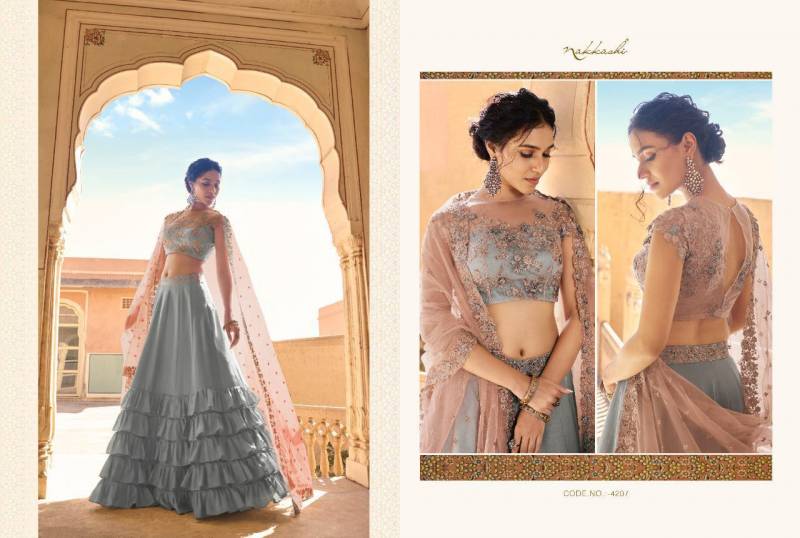 MyFashion -4207 Satin Silk Embroidery With Net Dupatta Lehenga Choli
