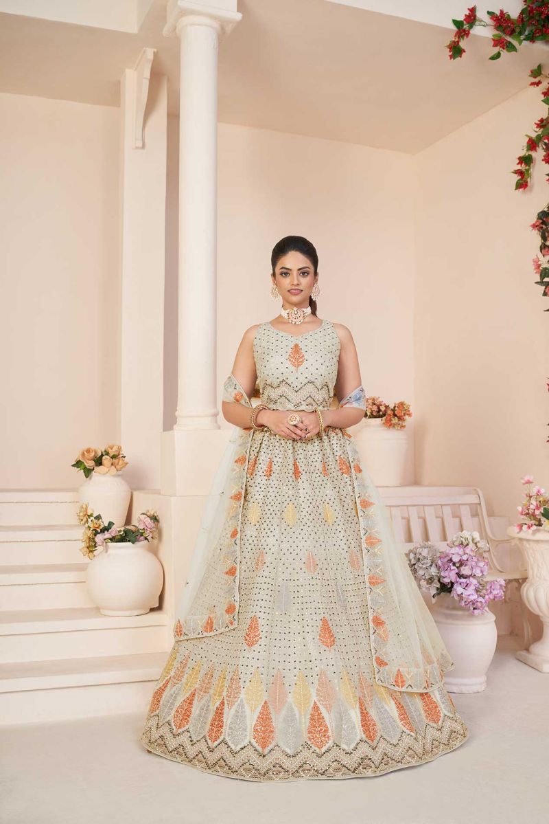 MyFashion -G102 Beautiful Designer Party Wear Soft Net Lehenga Choli