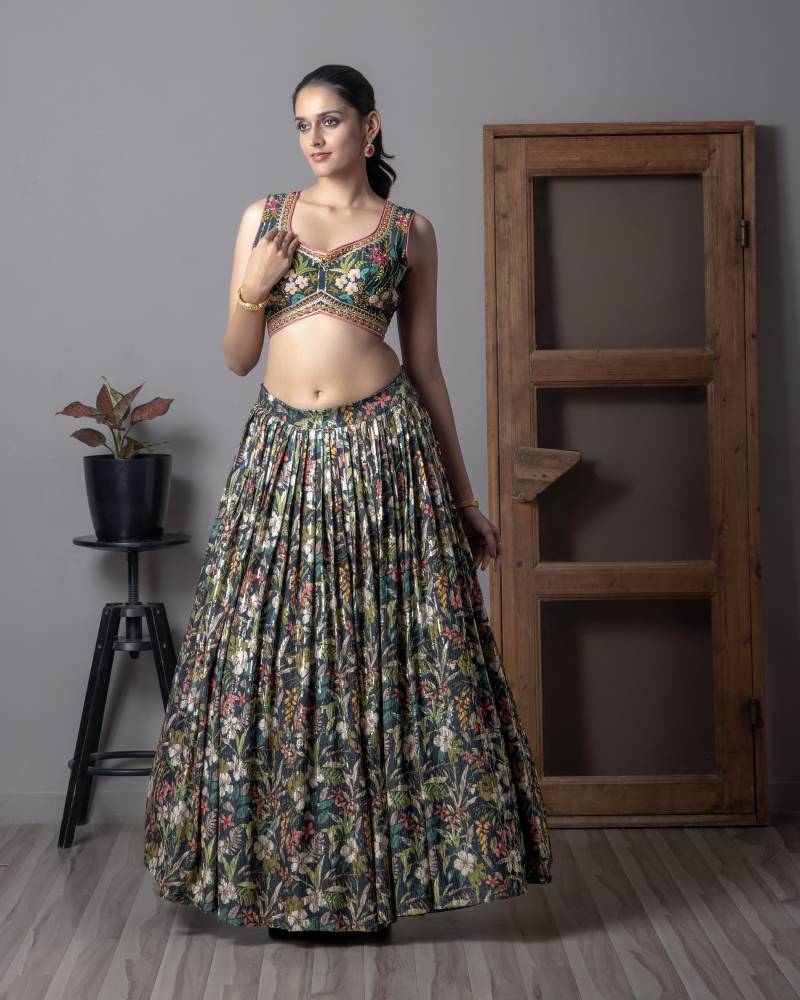 MyFashion -110 Organza Digital Printed Designer Lehenga Choli