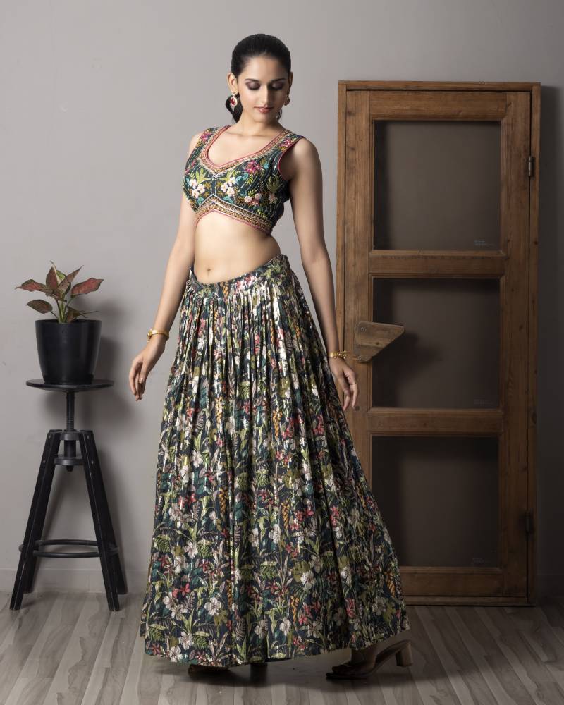 MyFashion -110 Organza Digital Printed Designer Lehenga Choli