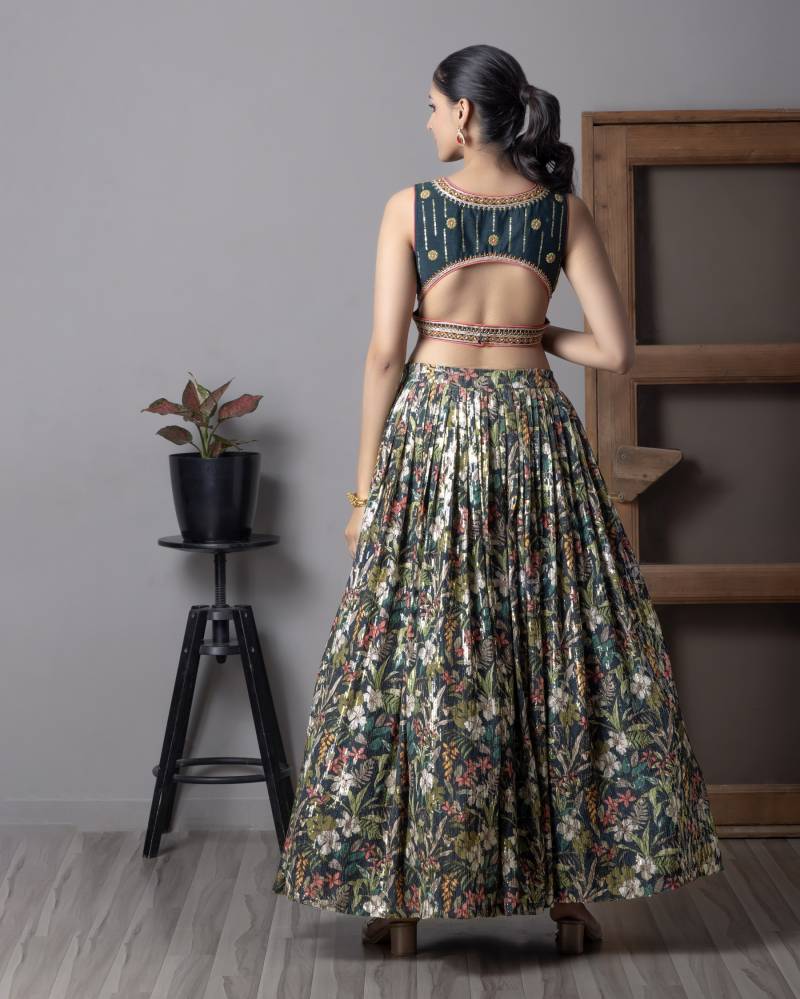 MyFashion -110 Organza Digital Printed Designer Lehenga Choli