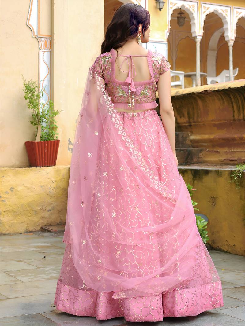 MyFashion -17313 Designer Net Embroidered Lehenga Choli Collection