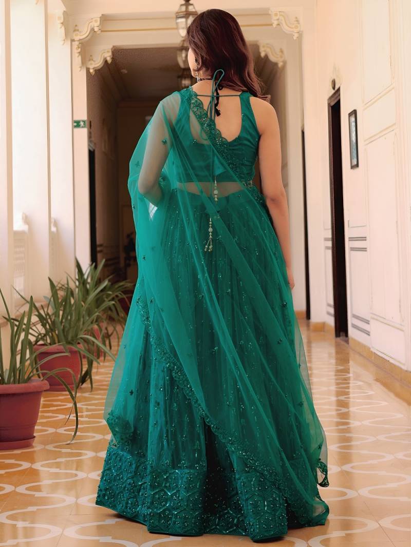 MyFashion -15056 Designer Net Embroidered Lehenga Collection