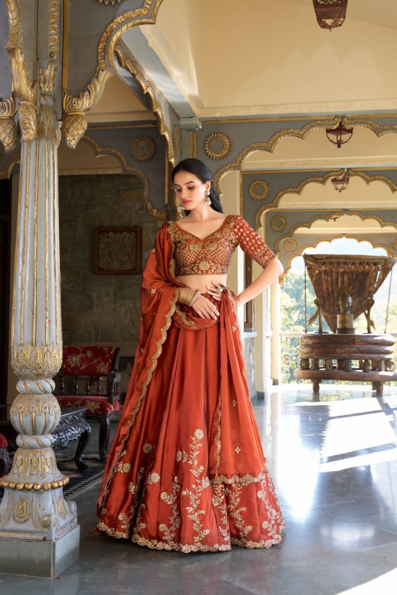 MyFashion -1427 Rangoli Silk Embroidery Worked Designer Lehenga Choli